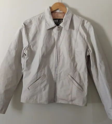 Jaqueta de couro legítimo