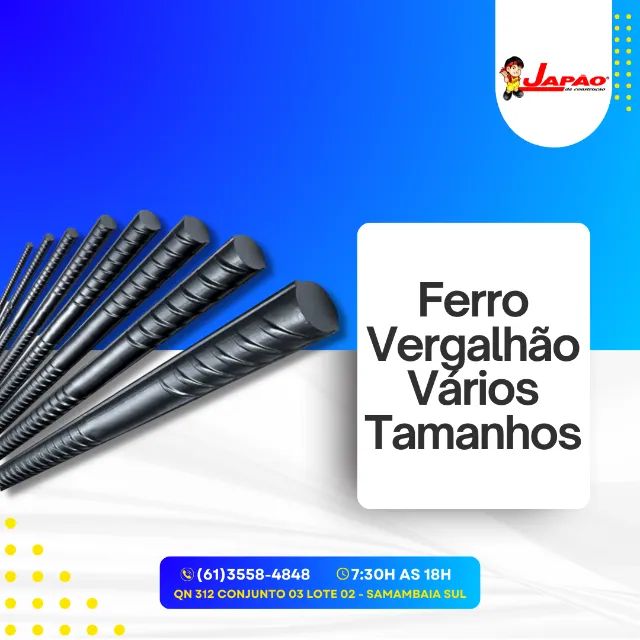 Ferro Várias Bitolas em Promoção Faça Seu Orçamento Pelo Whatsapp -  Materiais de construção e jardim - Samambaia Sul (Samambaia), Brasília  1208935518