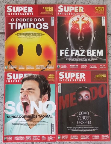 Lote revista super interessante lote 4 revistas super interessante ñ veja