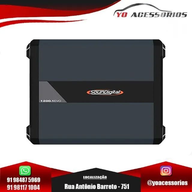 Modulo Amplificador Soundigital SD1200.1 Canais 1200 1D