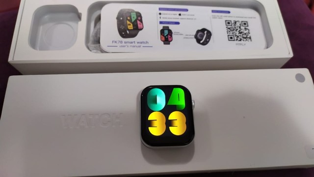 Smartwhatch Iwo FK78 + Pulseira Extra Milanese ou Silicone - Foto 3
