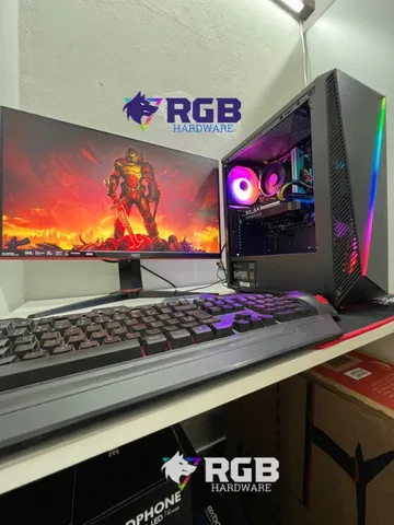 PC Gamer Nível 15 Completo Monitor + Kit Gamer + AMD Ryzen 4650g