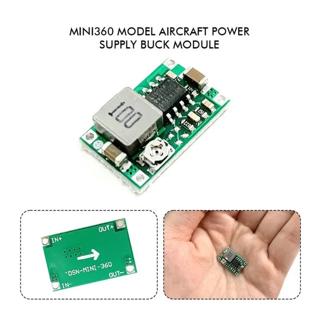 Mini Conversor Step Down 3a DIY 340Khz Ajustável para alimentação - Foto 4