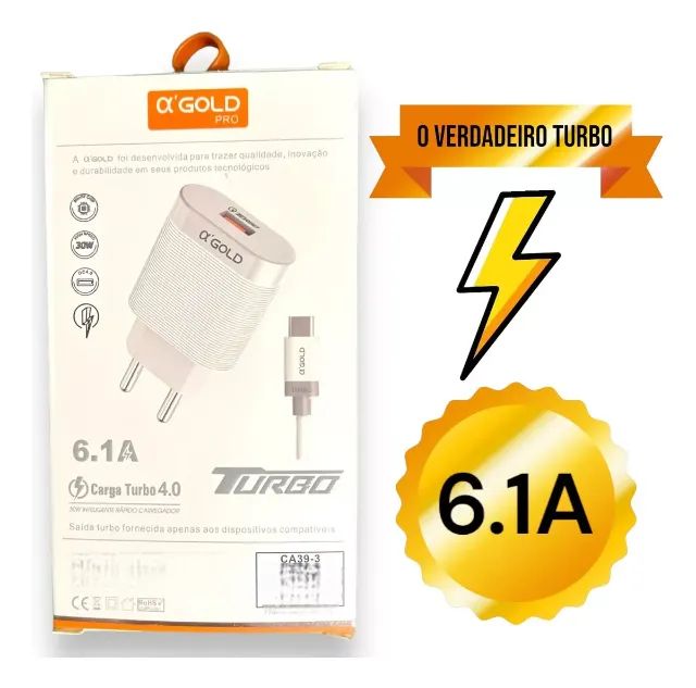 Carregador Inteligente Turbo 30w Cabo Usb-c Tipo C - Foto 3