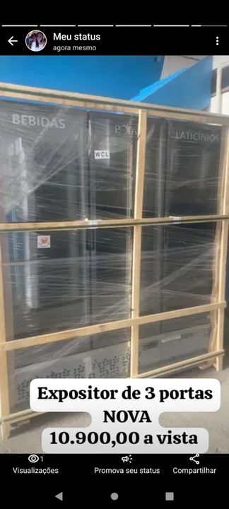 Expositor de 3 portas NOVO