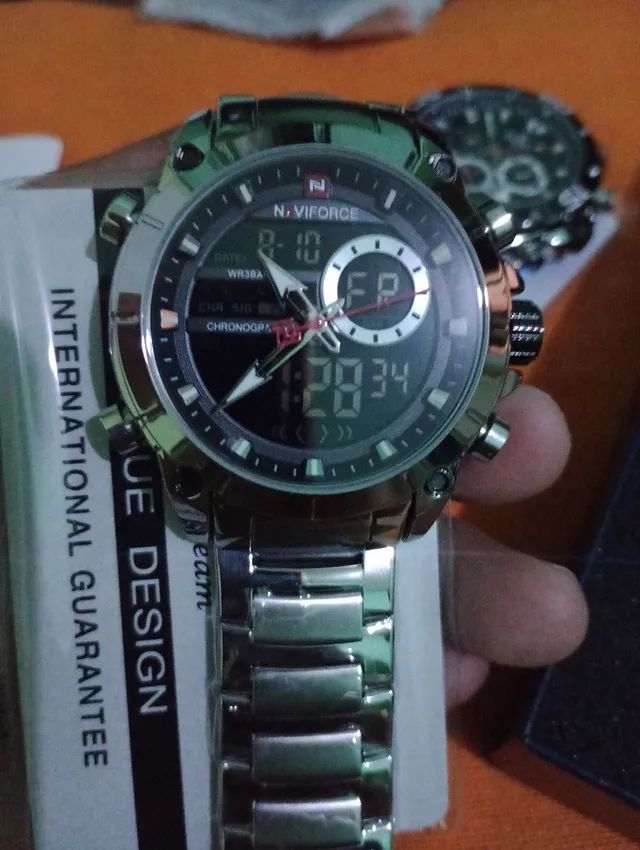 RELÓGIO DIGITAL NAVIFORCE PROVA D'ÁGUA 100 - Foto 2