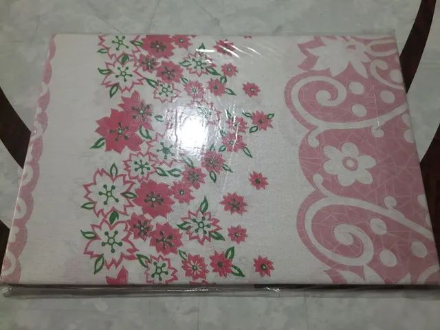 Toalha de Mesa Terbolé - Tecelagem confecções Ramos. 4 guardanapos, med. 1,40×1,40m Nova.  - Foto 3