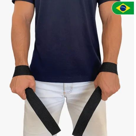 Par de Straps para Musculação Academia Fitness Treino Crossfit z827 - Foto 4