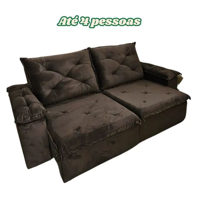 Black Friday Sofá Retratil e Reclincavel  Preço de Fábrica Com 2,30m - Foto 2