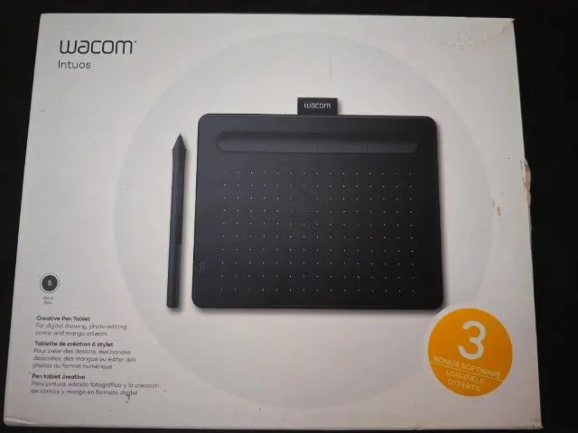 Mesa Digitalizadora Wacom Intuos, Pequena, Caneta Wacom Pen 4K, 2540 LPI, Preto - CTL4100 - Foto 3