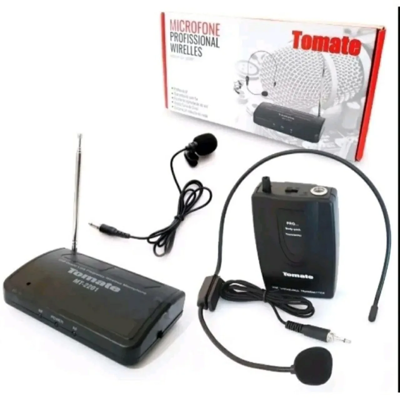 Microfone profissional wireless tomate