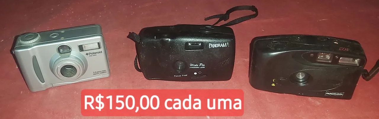 3 Câmeras Análogicas - R$150,00 cada
