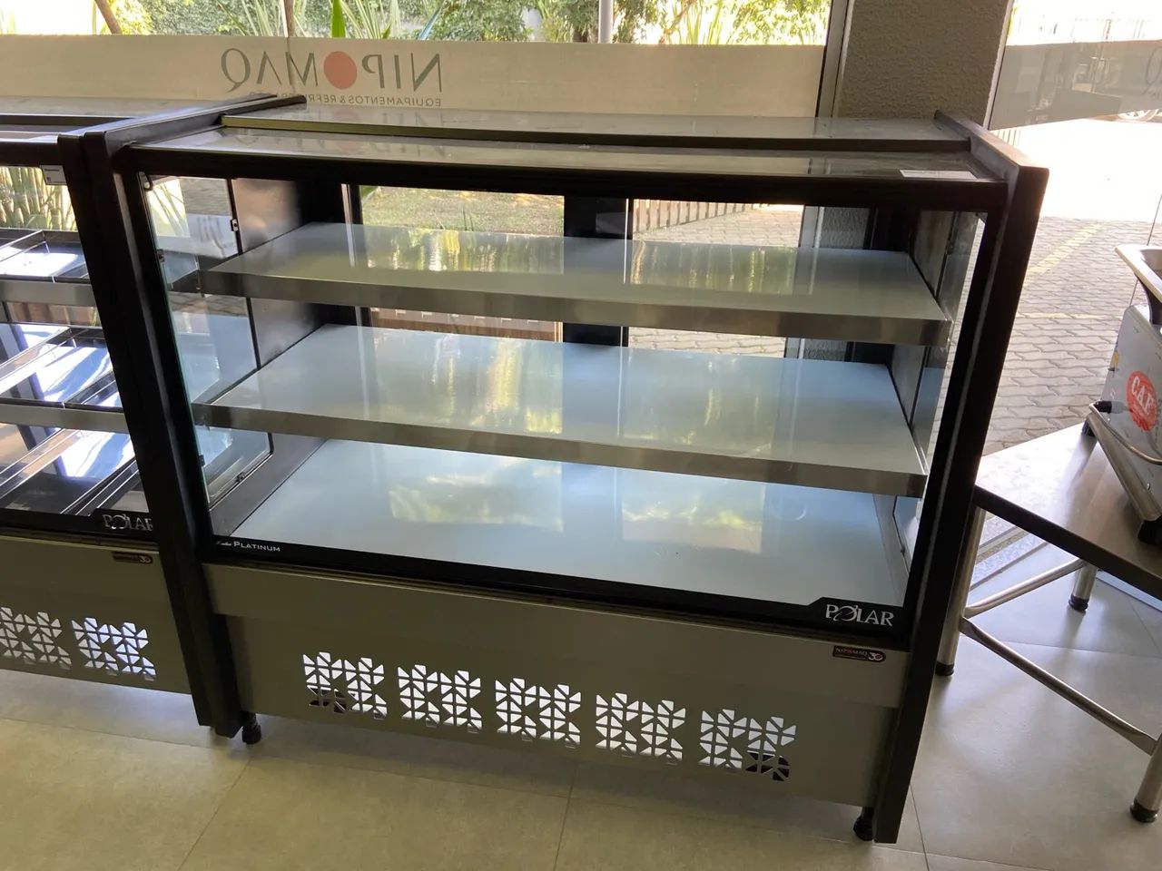 VITRINE NATURAL 1,25M PLATINUM PVNP-125 - POLAR