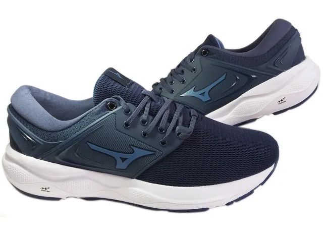 Tênis Esportivo Mizuno Titan Masculino Numeração 42 cor azul aço - Foto 4
