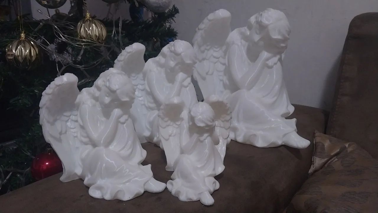 Anjo Decorativo Branco - 3D - Vários Tamanhos