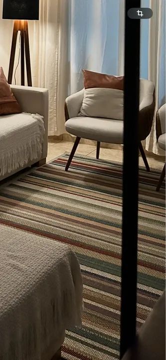 Tapete listrado moderno para sala 3x2,50 - Foto 4