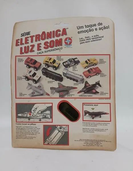 Avião Caça Supersônico dos Anos 90 da Marca Estrela Lacrado - Série Eletrônica Luz e Som  - Foto 3