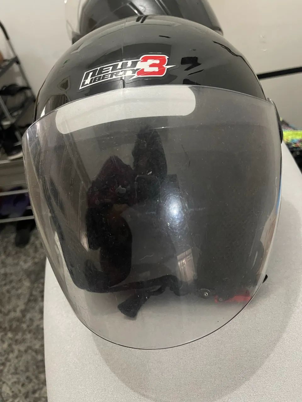 Capacete new liberto preto - SEMINOVO N 38 - Foto 3