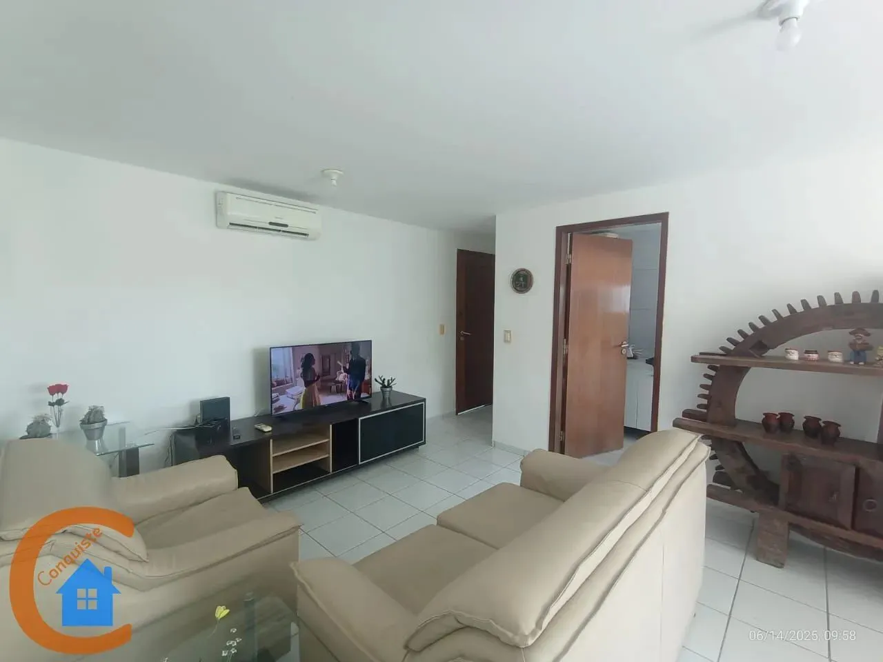 Apartamento mobiliado para locação no Bessa A apenas 270 metros da praia!
