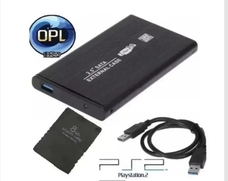 Hd externo de 500GB + Memory Card com 0pl + de 80 jogos