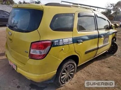 Sucata Para Retirada De Peças Spin 1.8 2015 Automático Amarelo Completo - Foto 4