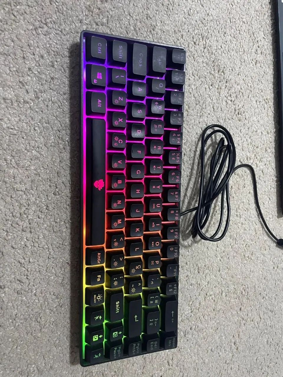 Teclado Gamer Ninja Black Noir, RGB, Switch Membrana, ABNT2, Black, TC-GN-BKNR - Foto 3