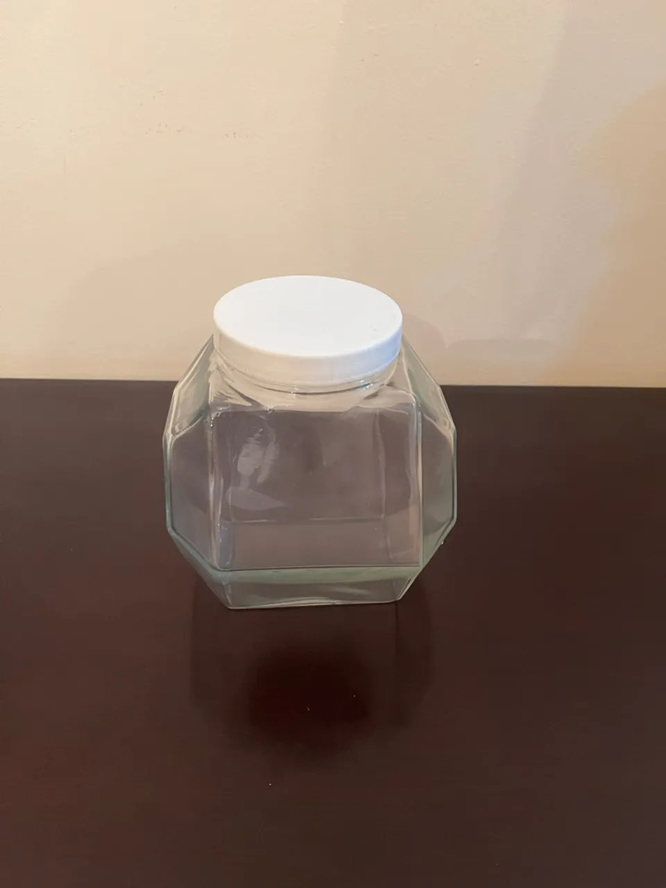 Pote de Vidro tipo baleiro com Tampa