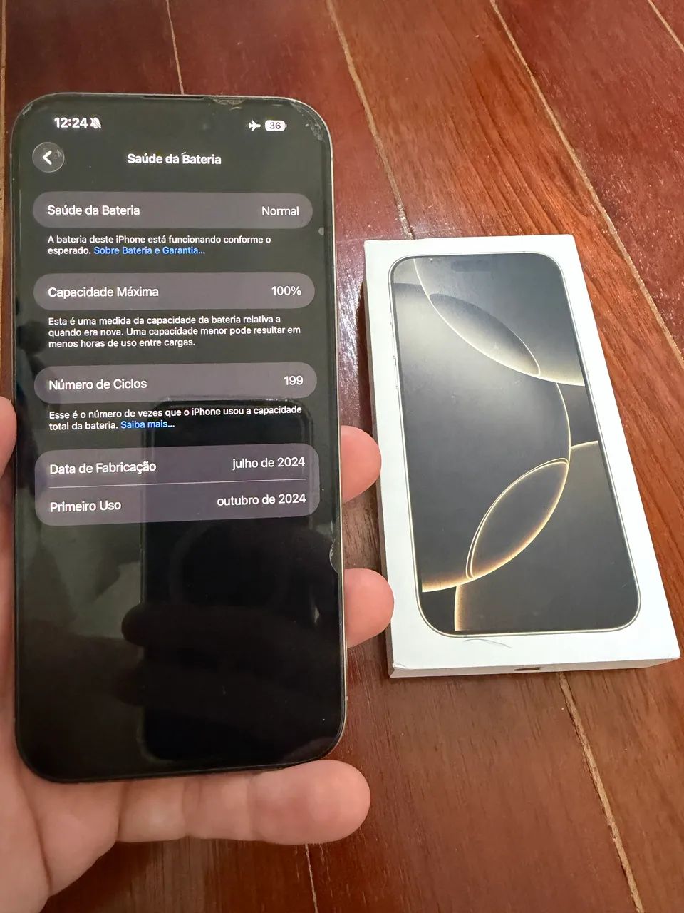 iPhone 16 ProMax 256gb, saúde da bateria 100% - Celulares e