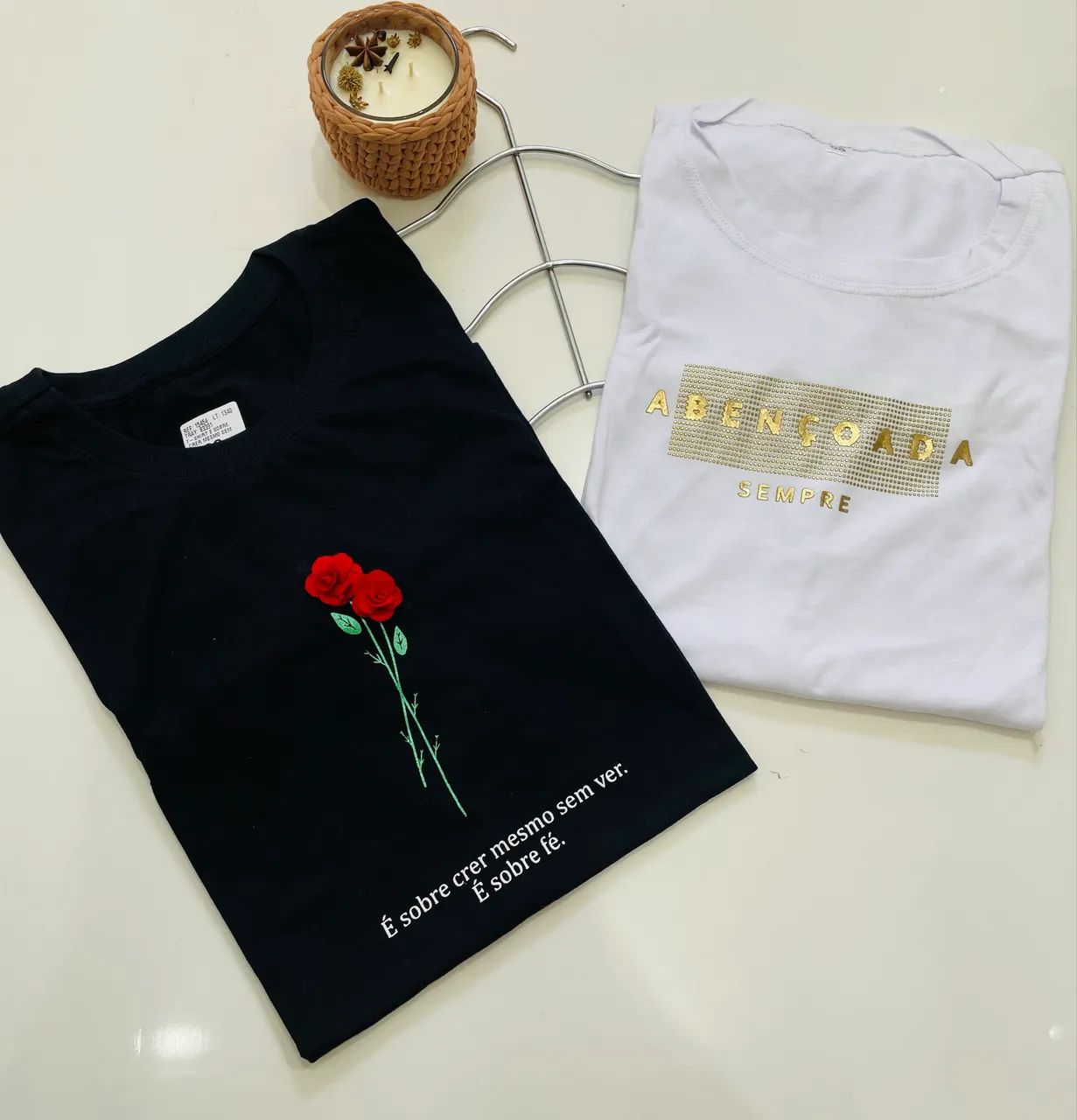 T-shirt feminina 100% algodão  - Foto 3