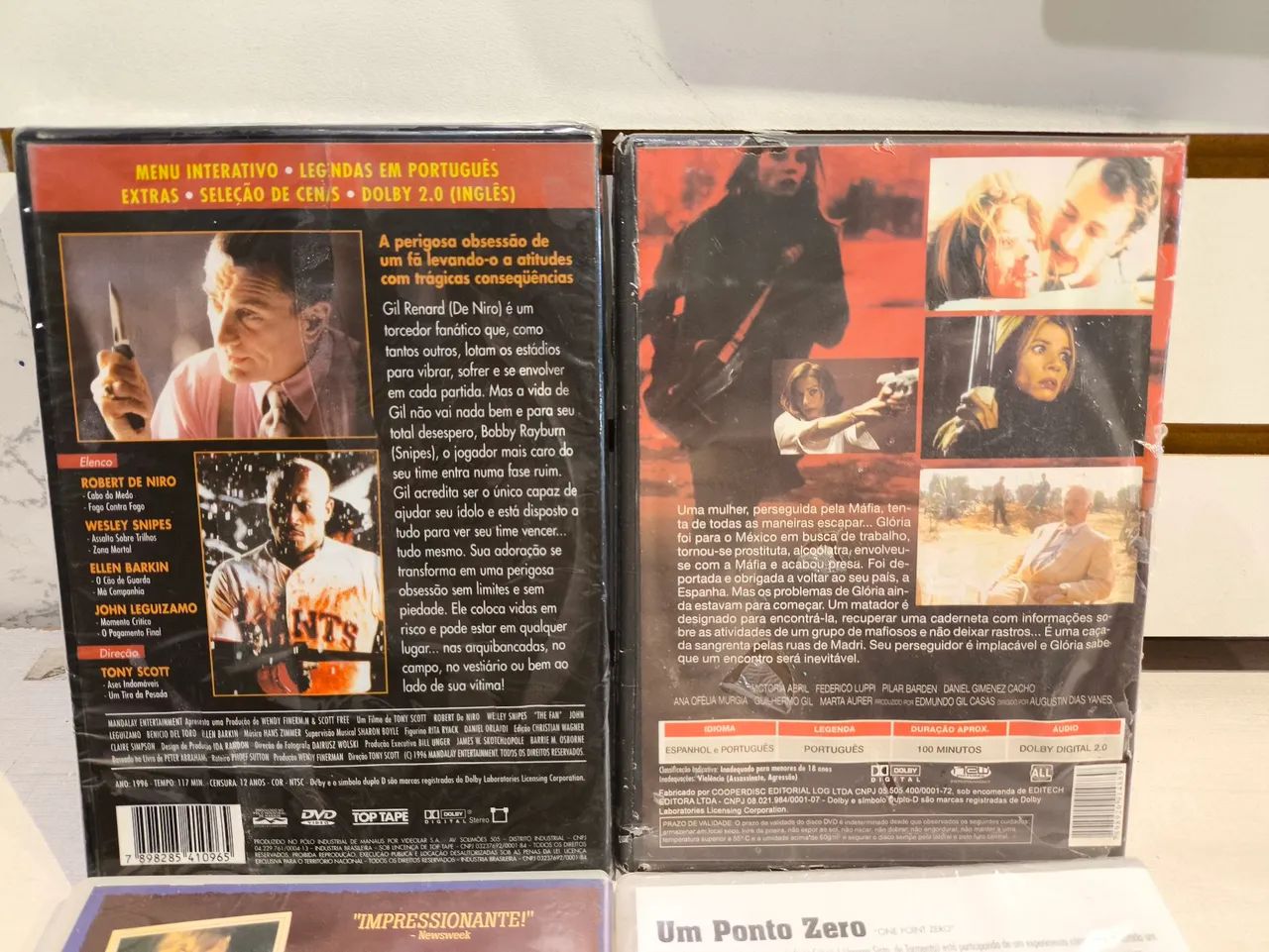 Dvd lacrado Estranha obsessão/Cold mountain/ Um ponto zero