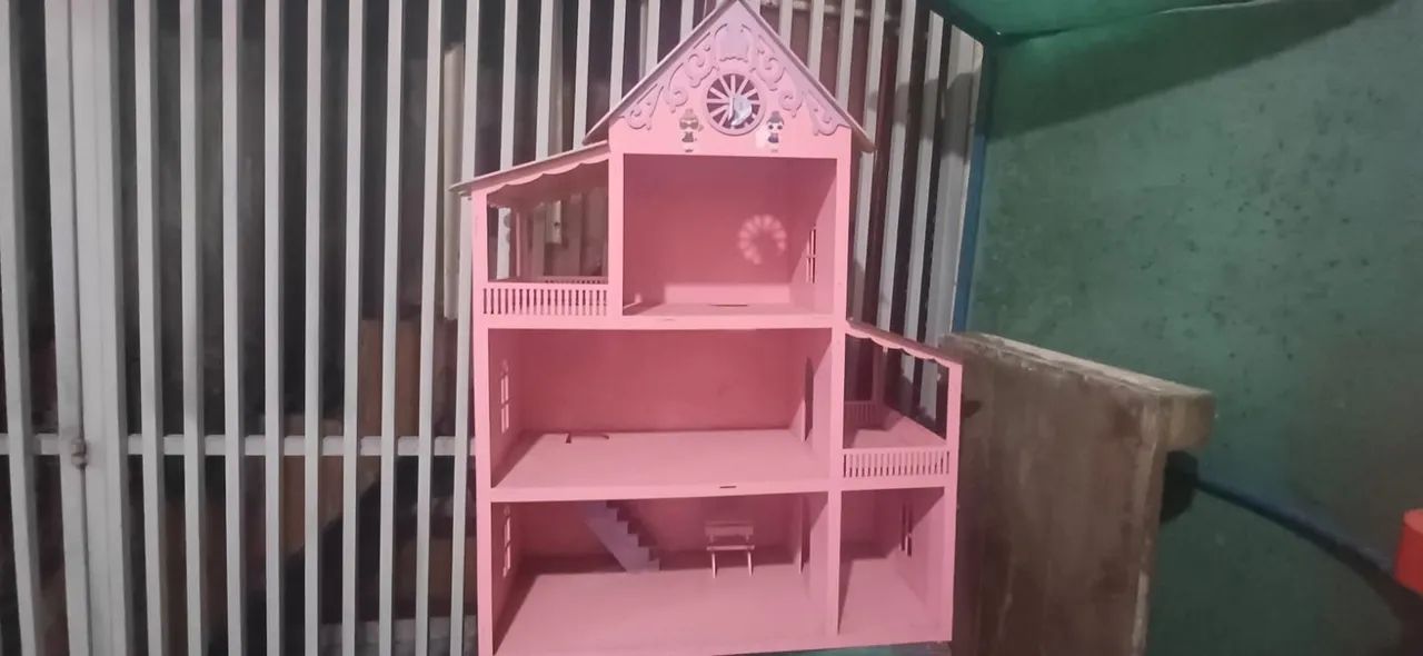 Casa de bonecas rosa - Foto 3