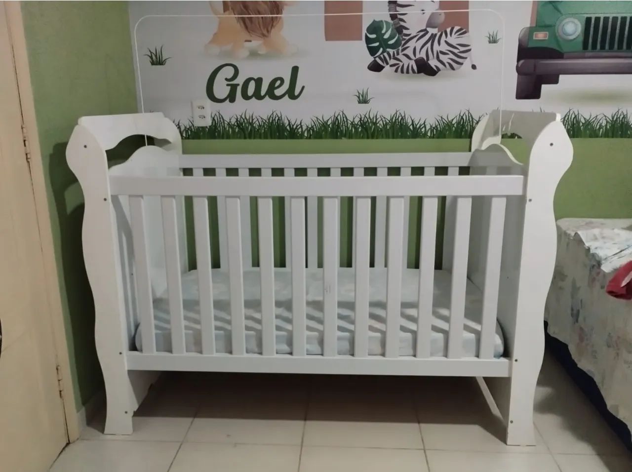 Berço MDF grátis Colchão + protetor.  - Foto 2