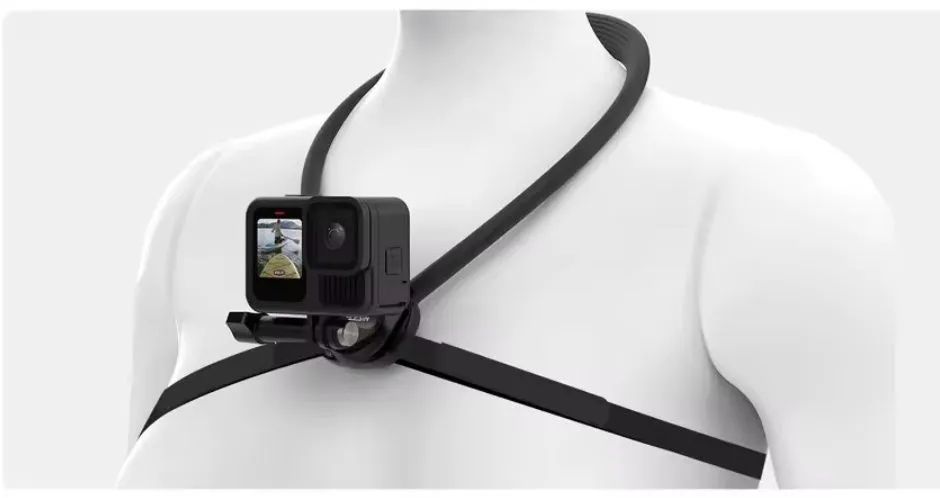 Suporte de pescoço flexível para câmeras de ação Gopro e similares 