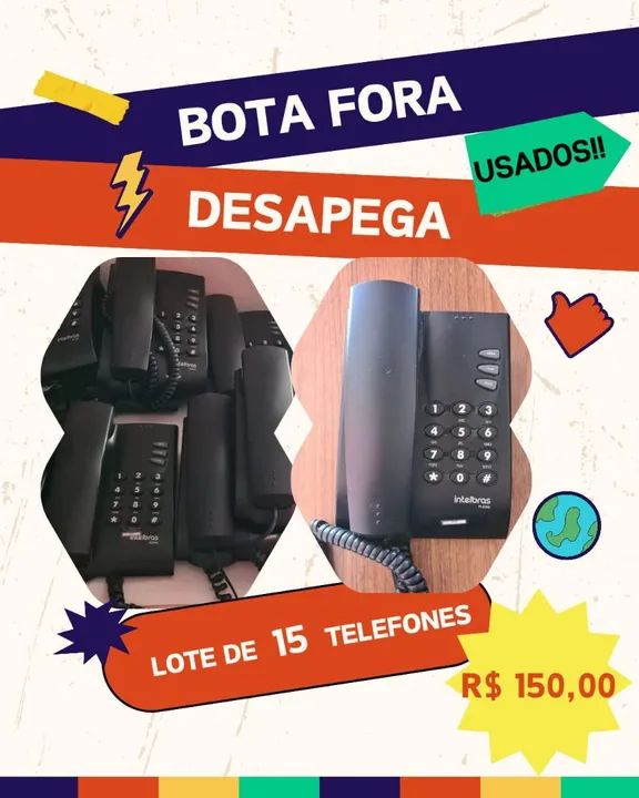 Telefone fixo intelbras pleno Bota Fora
