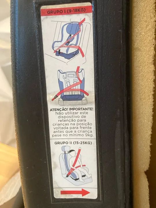 Cadeira Infantil Burigotto 0 a 36 kg usada - Foto 6