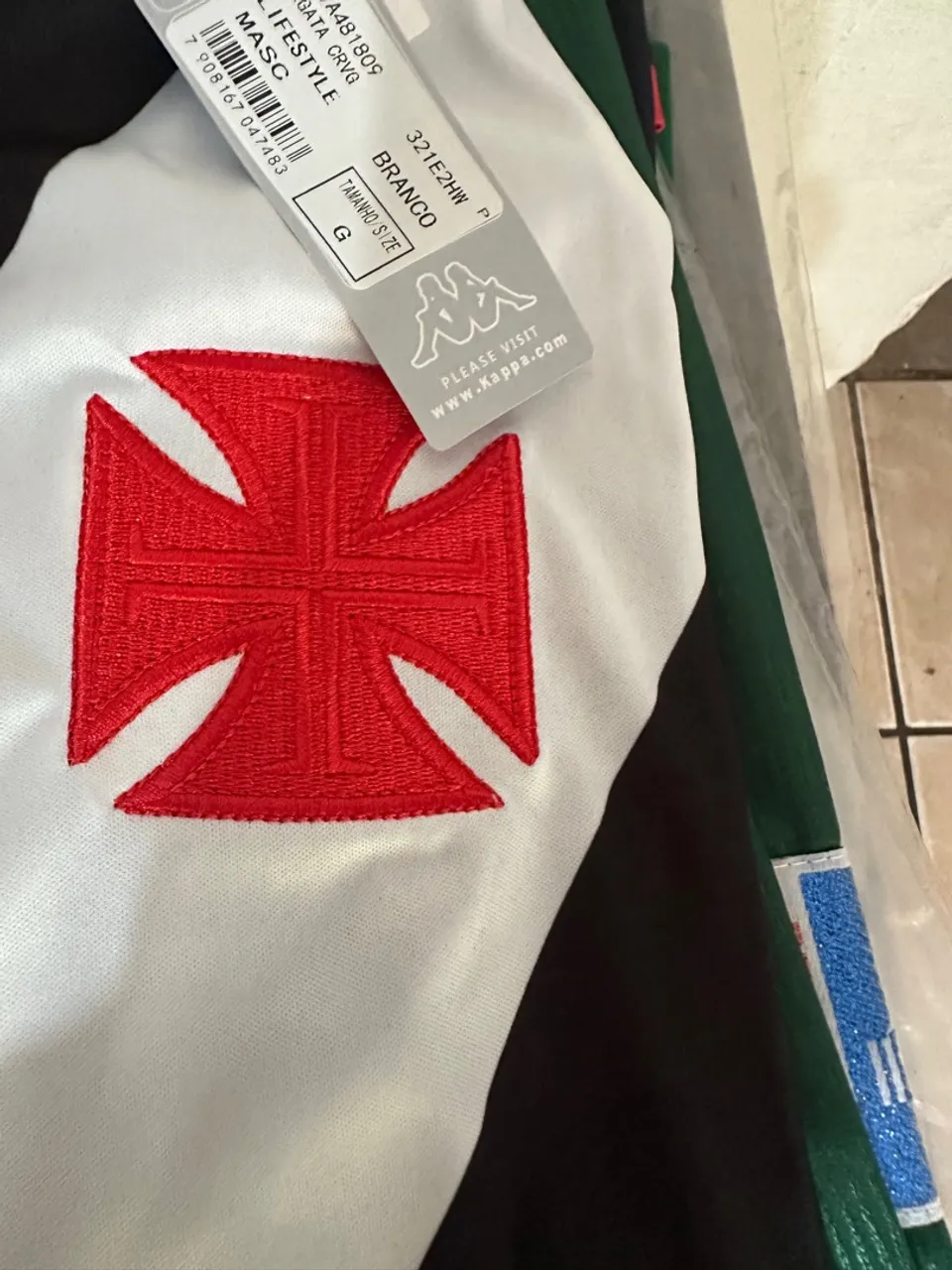 Camisa Vasco Kappa Lifestyle - Tamanho G
