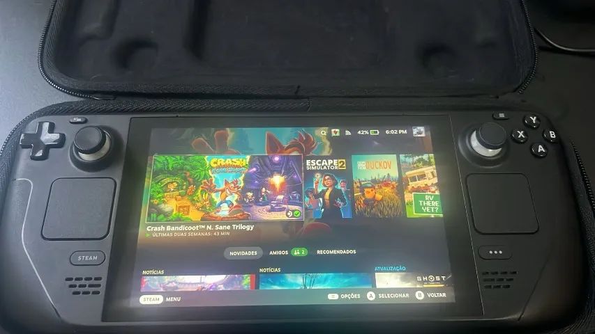 Console Steam Deck LCD 64GB + 256GB CartãoSD - Consoles de Vídeo