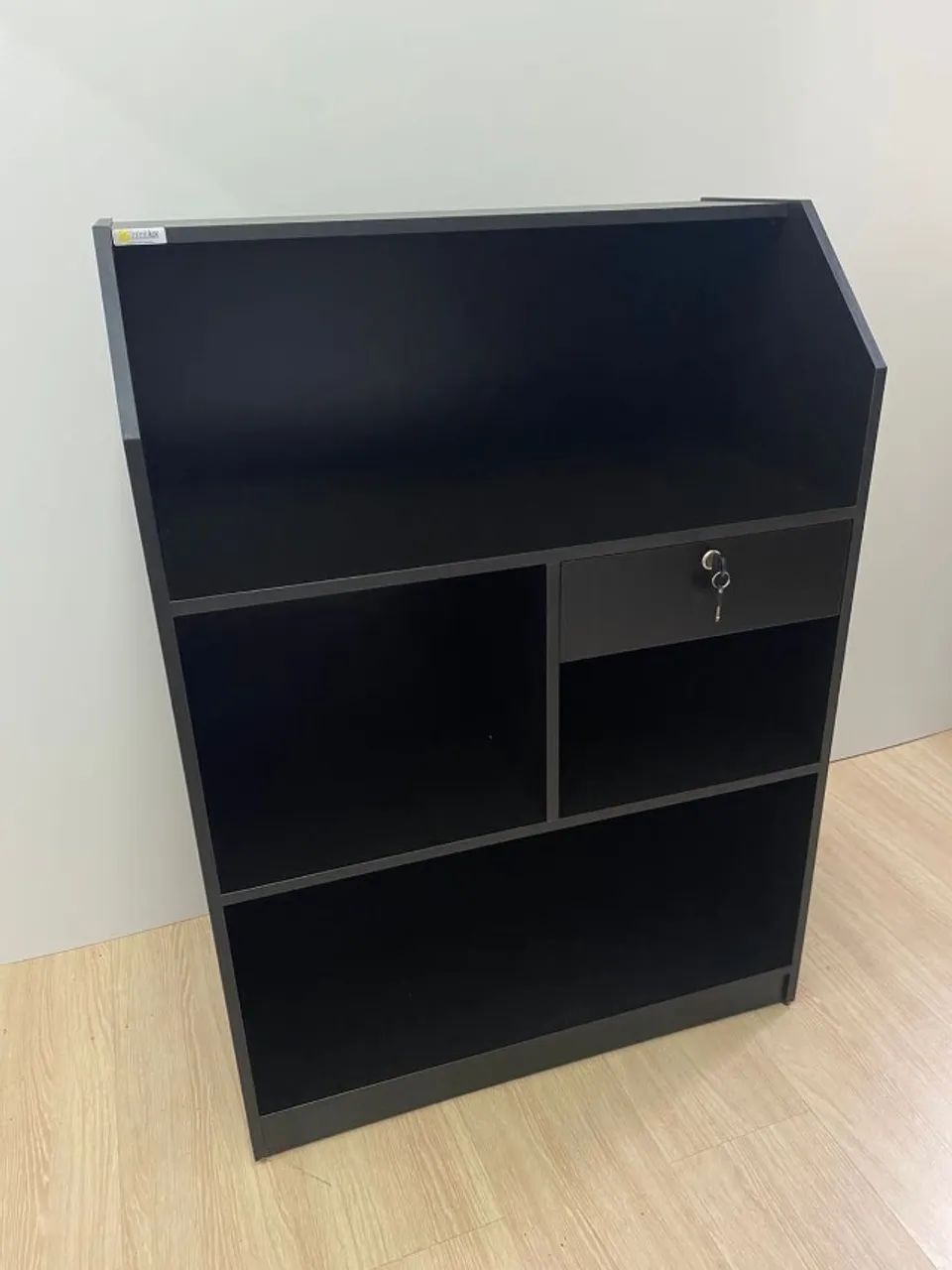 Balcão Caixa Preto Vitrine Comercio Mdf Loja Petshop Valet - Foto 4