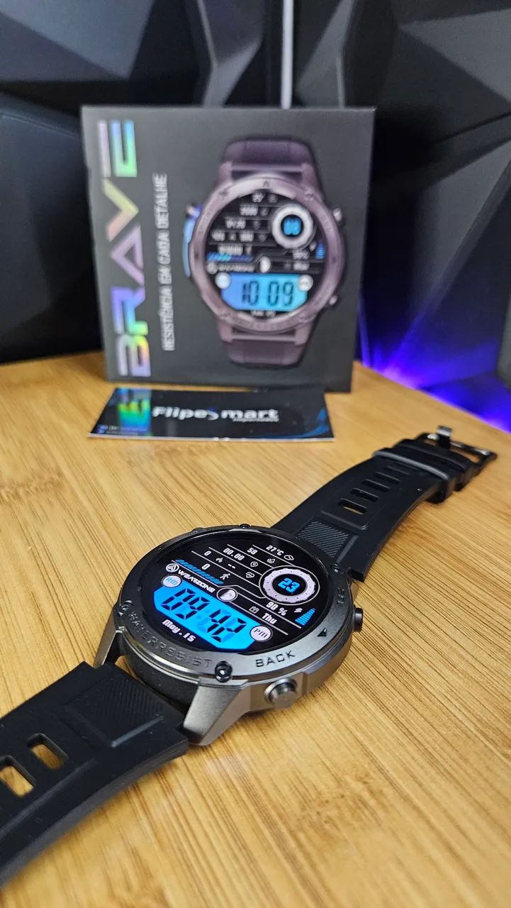 Smartwatch Brave Black+Garantia(Lacrado) - Foto 2