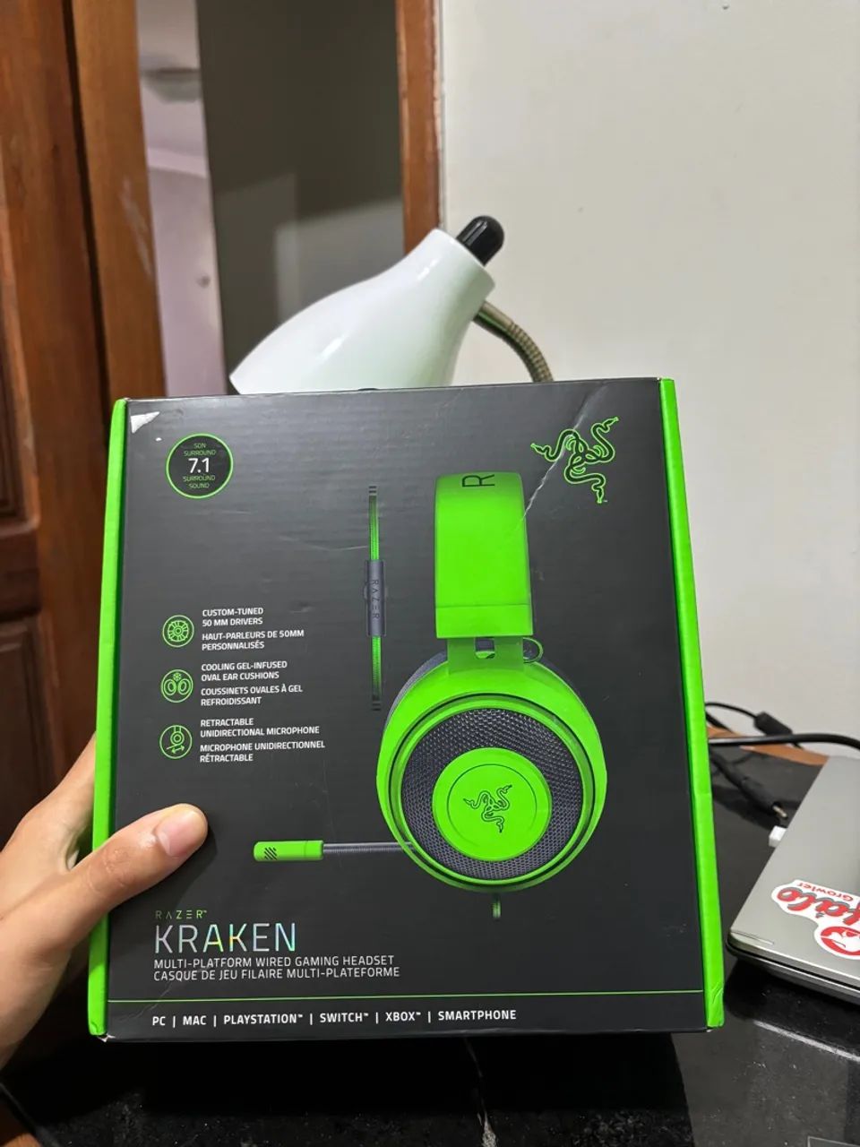 Kraken Multi Platform Razer Headset Kraken Green Headset Gamer