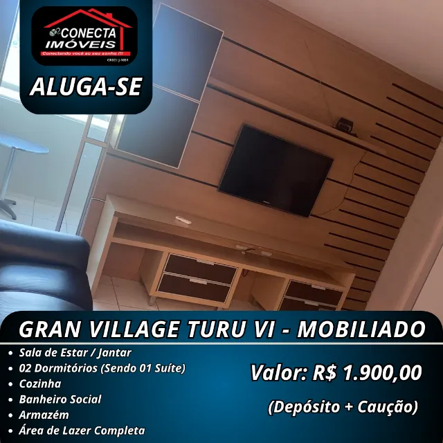 Alugo apartamento mobiliado no Turu