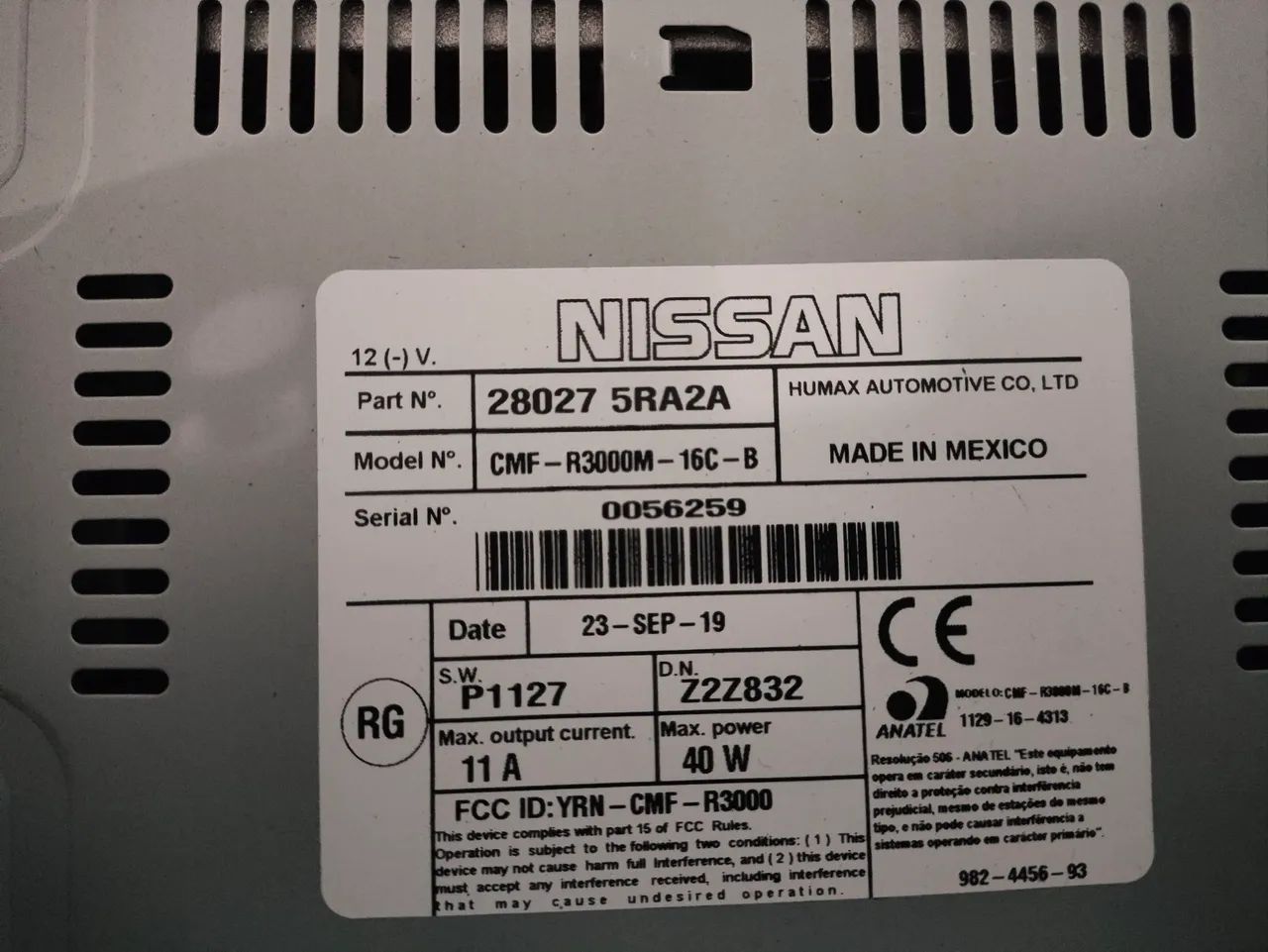 Som multimídia original Nissan Kicks - Foto 2