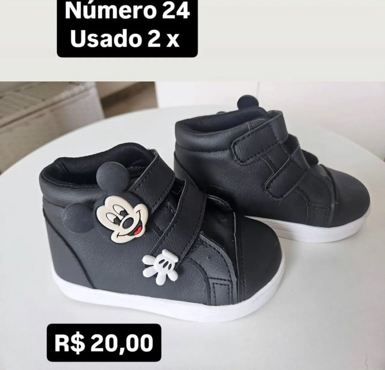 Sapato Mickey Mouse Bebê - Número 24