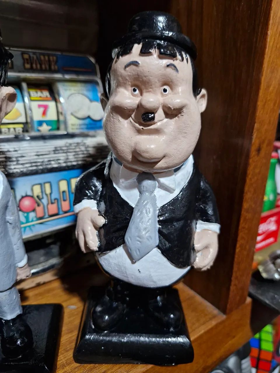 Par de bonecos O Gordo e o Magro em Resina  - Foto 2