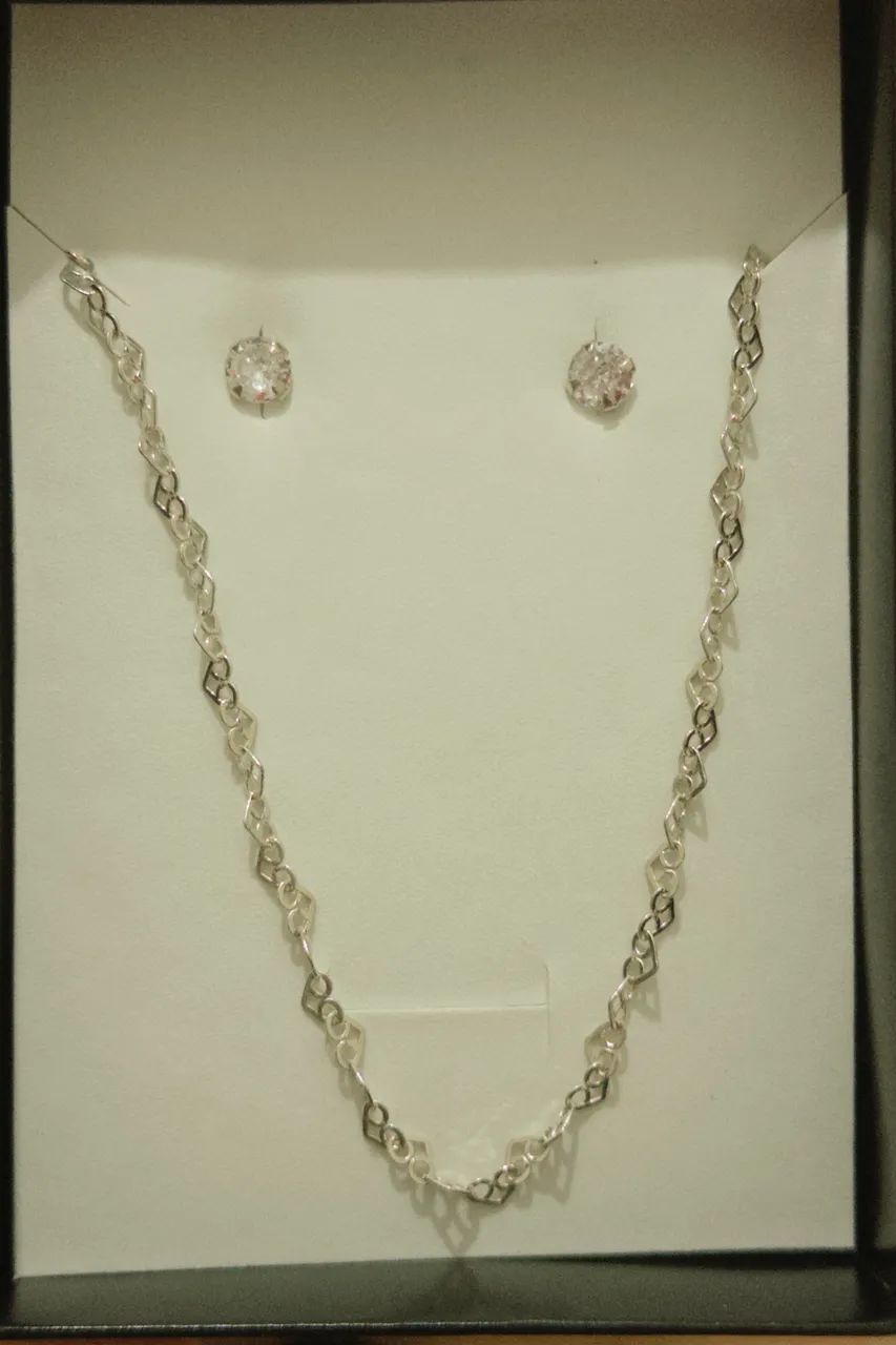 Conjunto de prata da forever