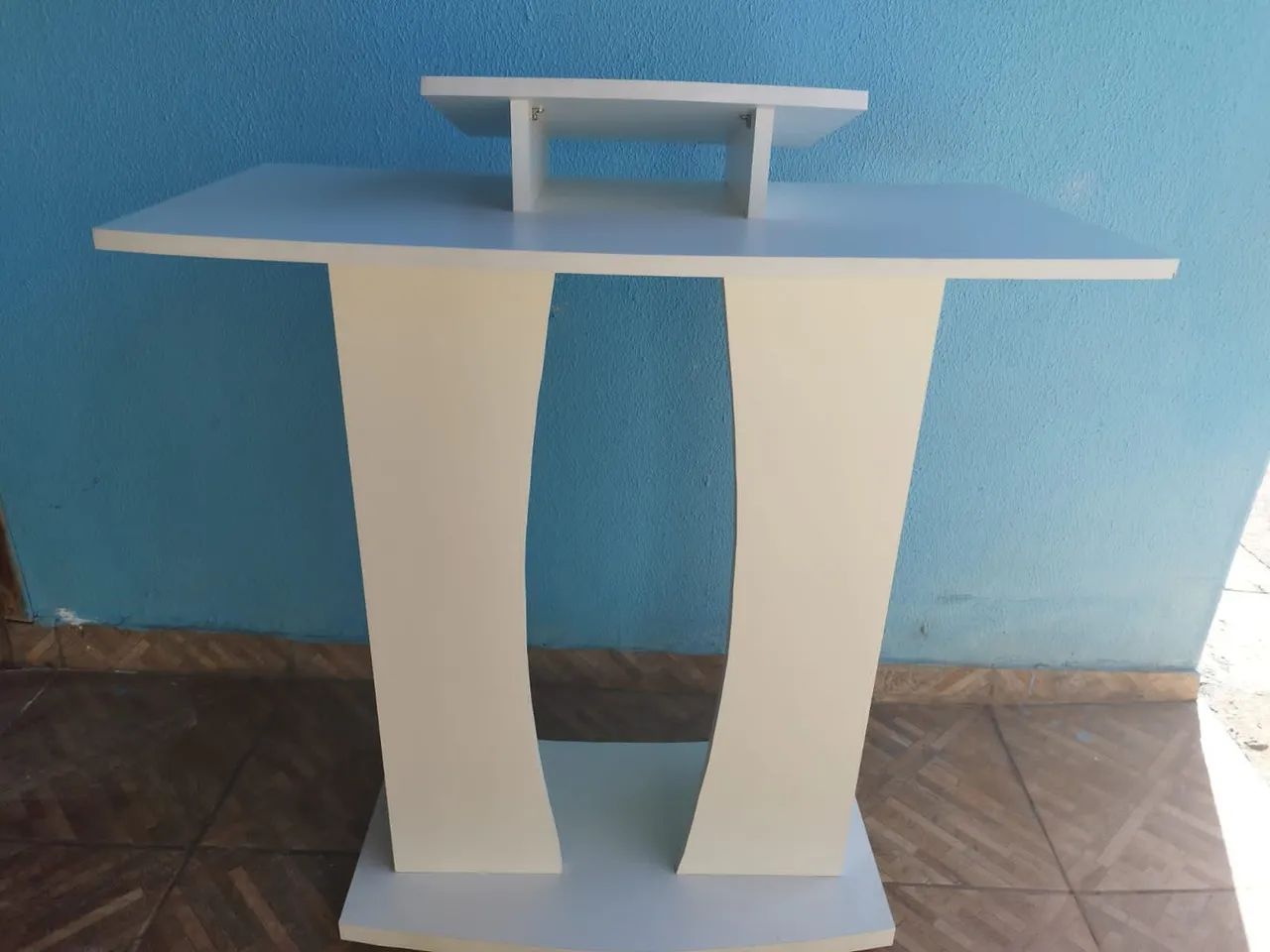 Púlpito novo em madeira MDF, cor branco - Foto 3