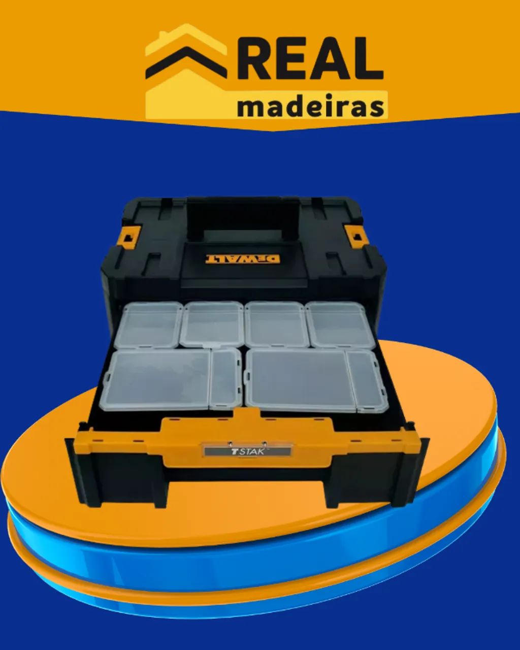 CAIXA COM GAVETA PROFUNDA DEWALT TSTAK DWST17803 - Ferramentas de