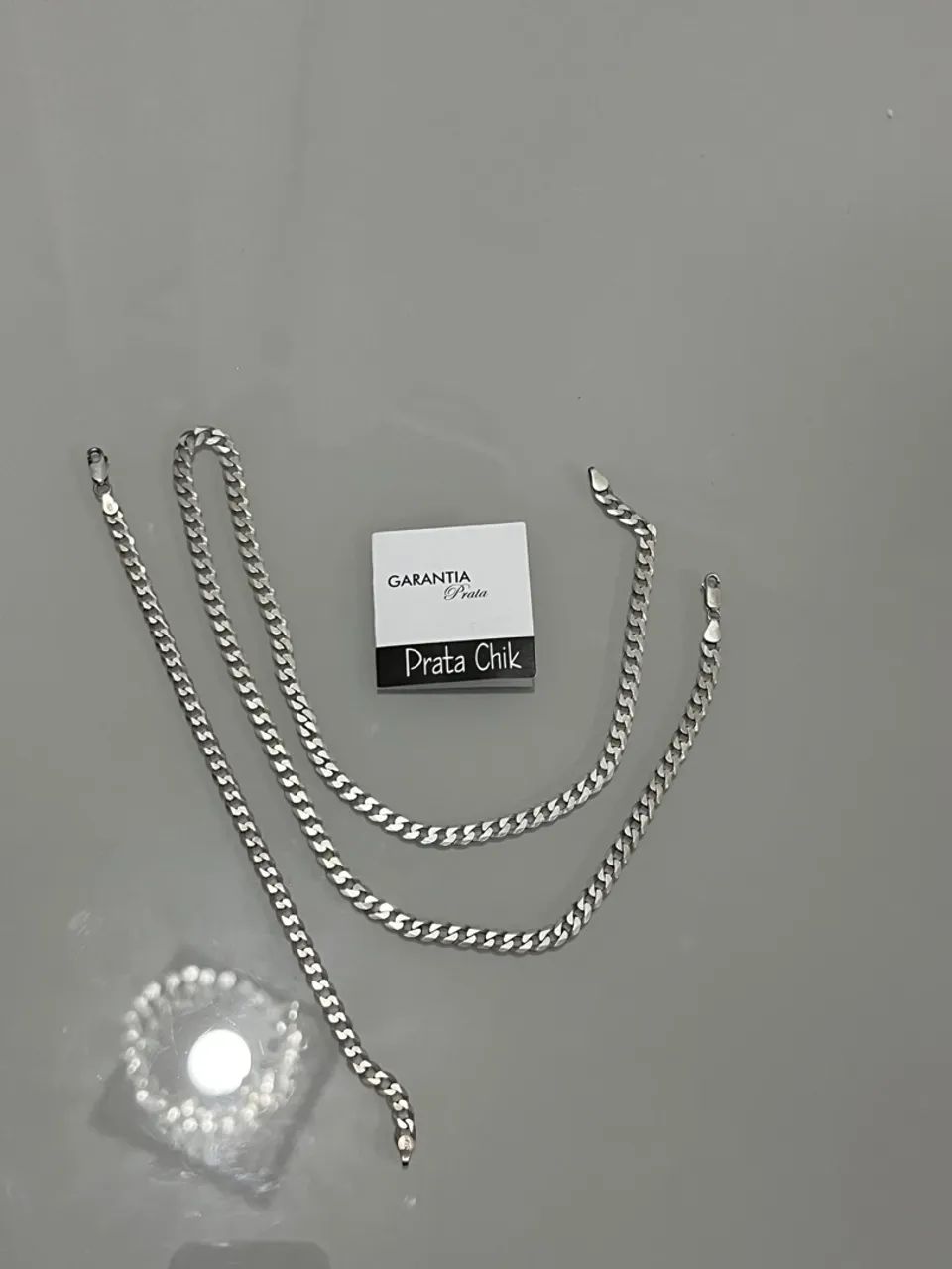 Prata 950 Grumet Maciça 60 CM - Foto 2