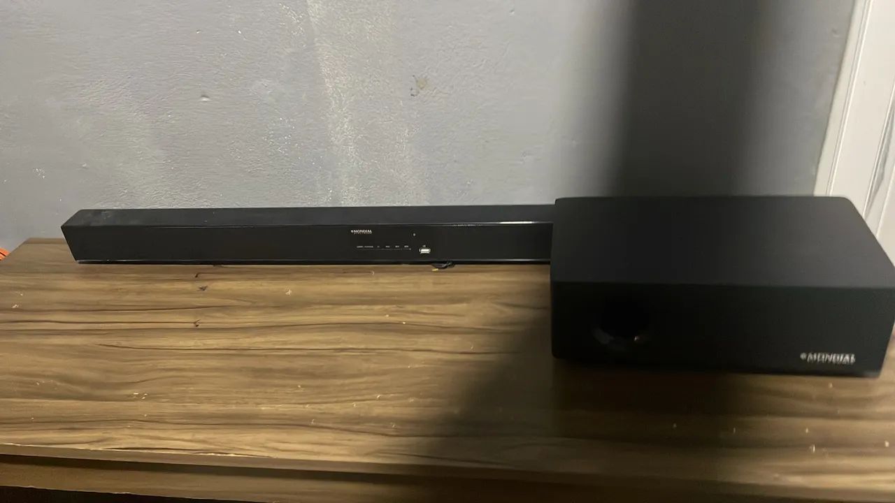 Soundbar e Subwoofer Mondial
