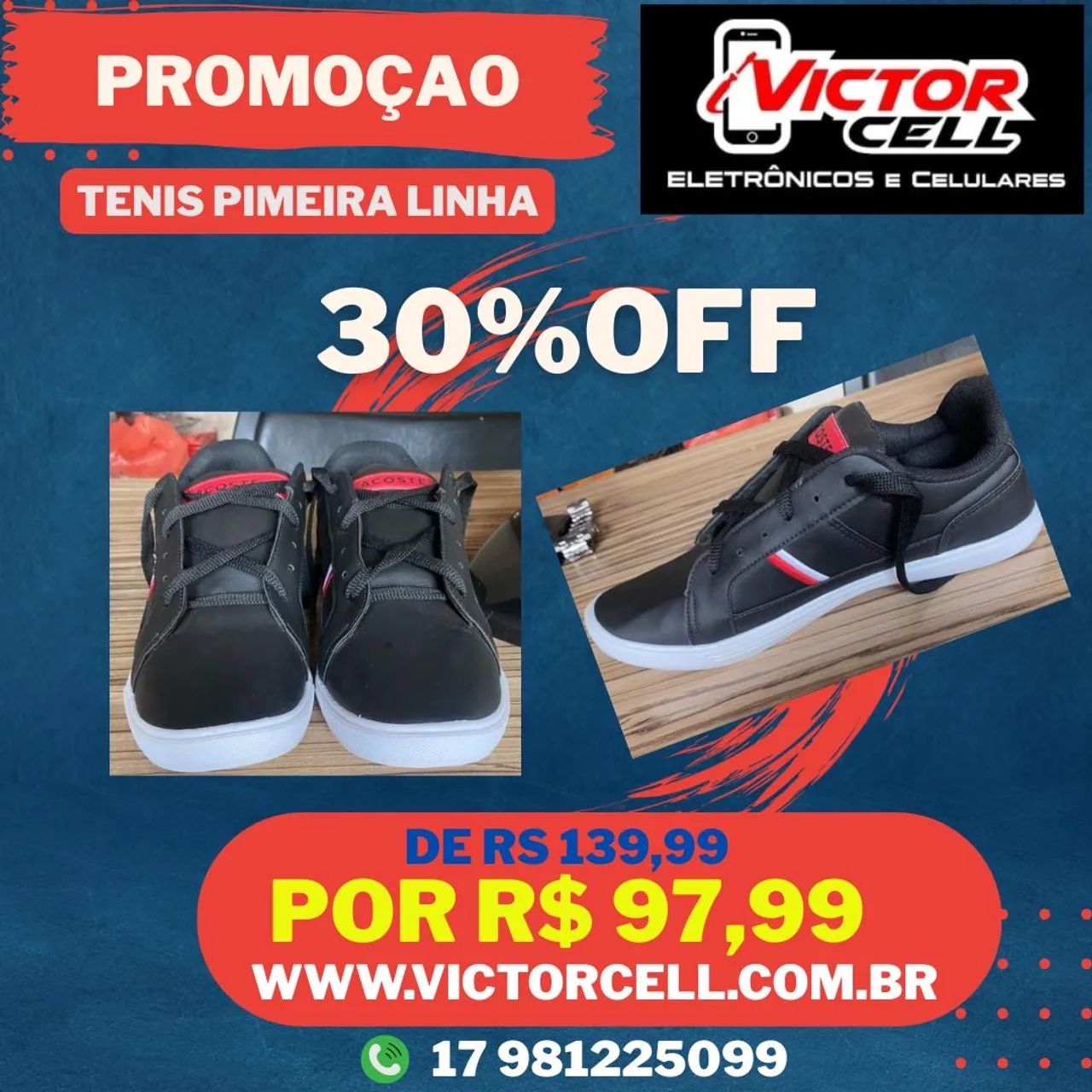 TÊNIS PRIMEIRA LINHA Calçados Jardim Residencial Vetorasso